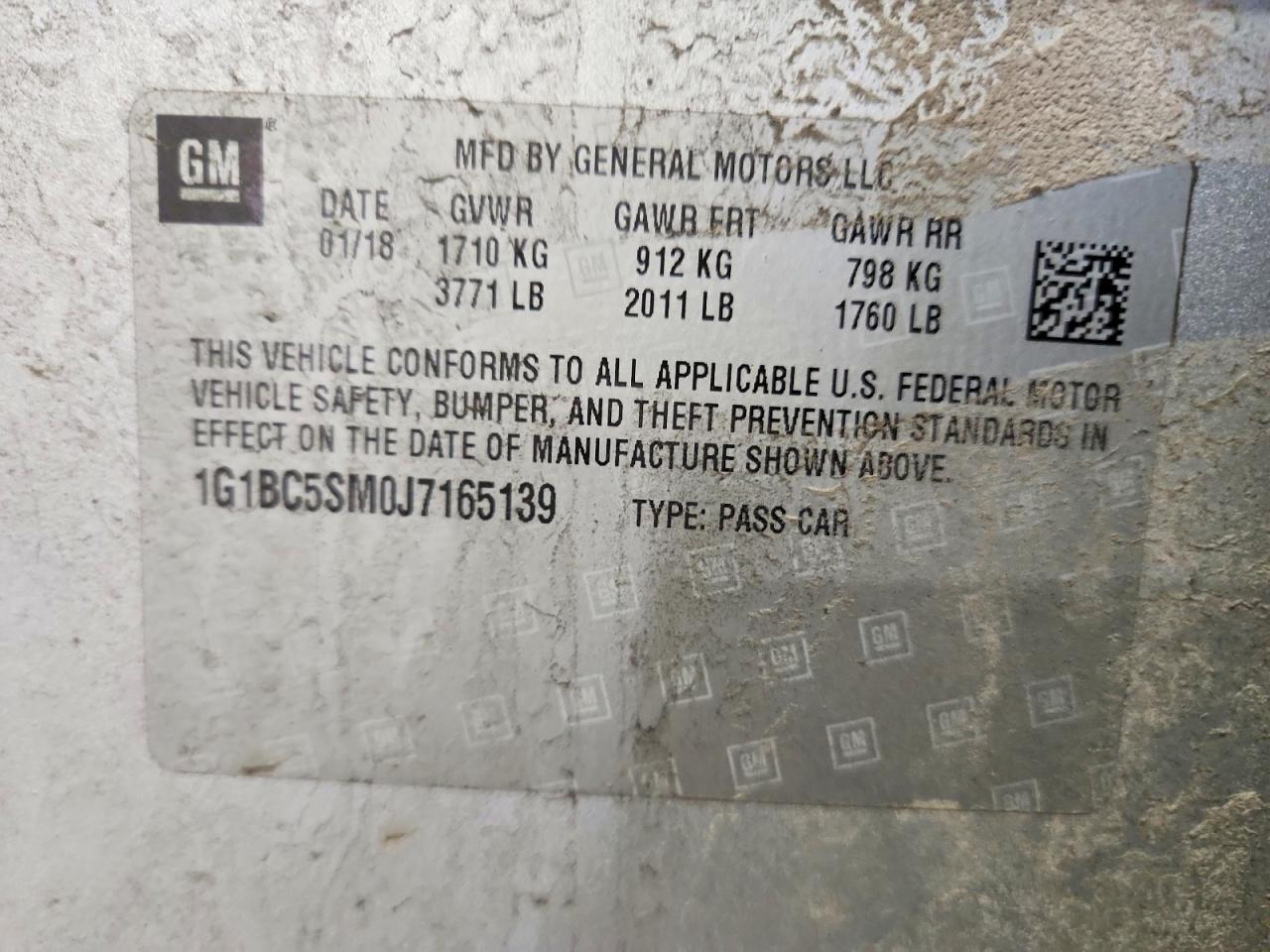 2018 Chevrolet Cruze ls