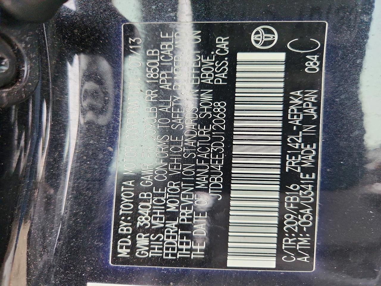 2013 Toyota Corolla Base