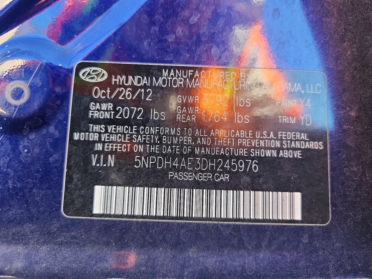 2013 Hyundai Elantra gls