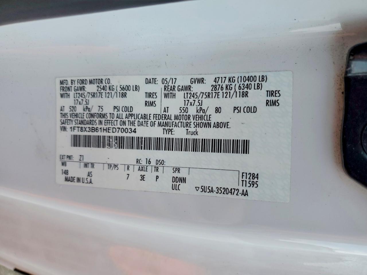 2017 Ford F350 Super Duty