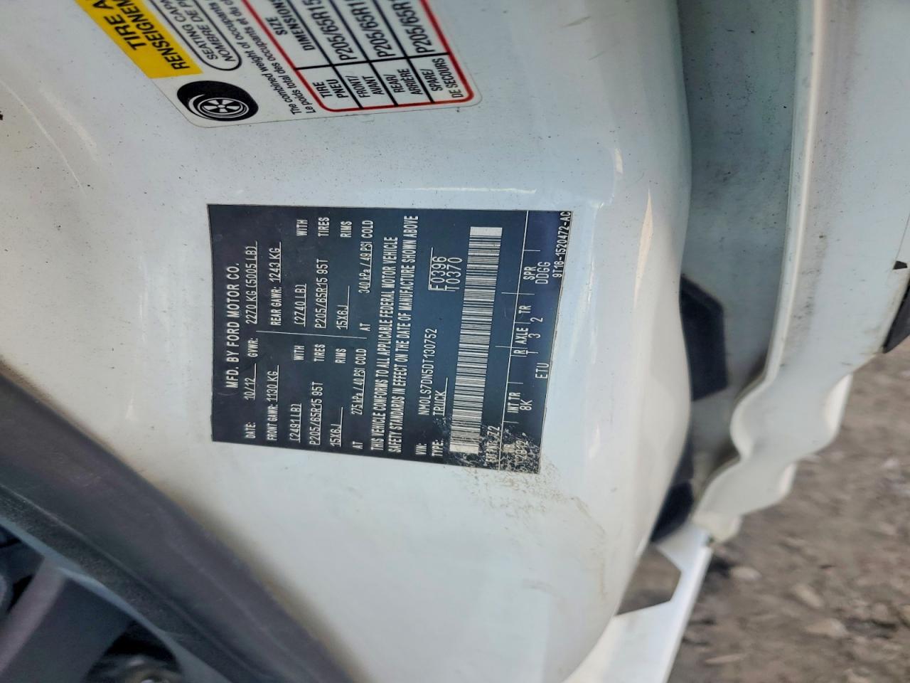 2013 Ford Transit Connect Delivery van