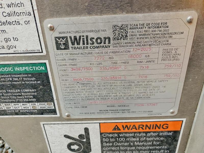 2026 Wilson Hogtrailer 2026 Wils Wilson Trailer
