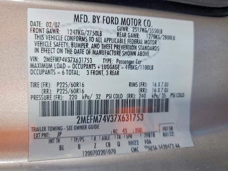 2007 Mercury Grand Marquis gs