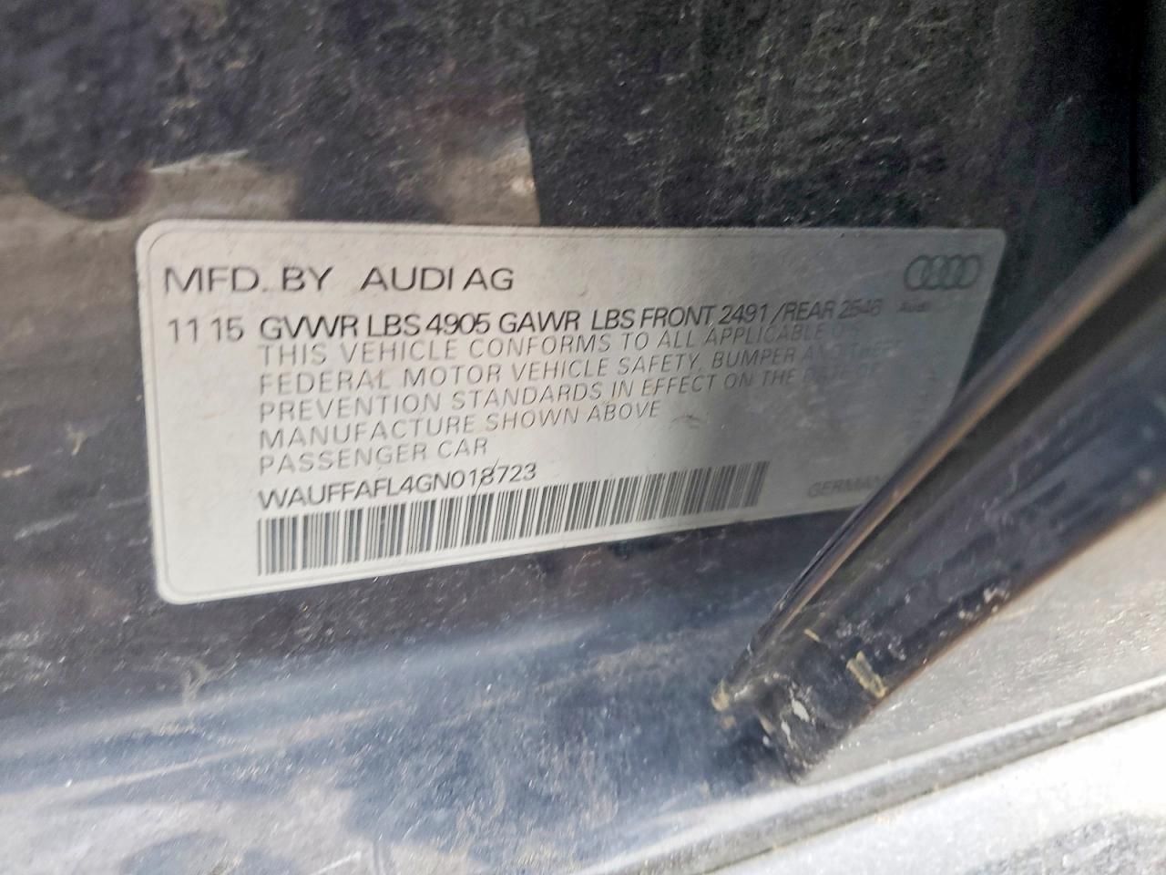 2016 Audi A4 Premium Plus S-line