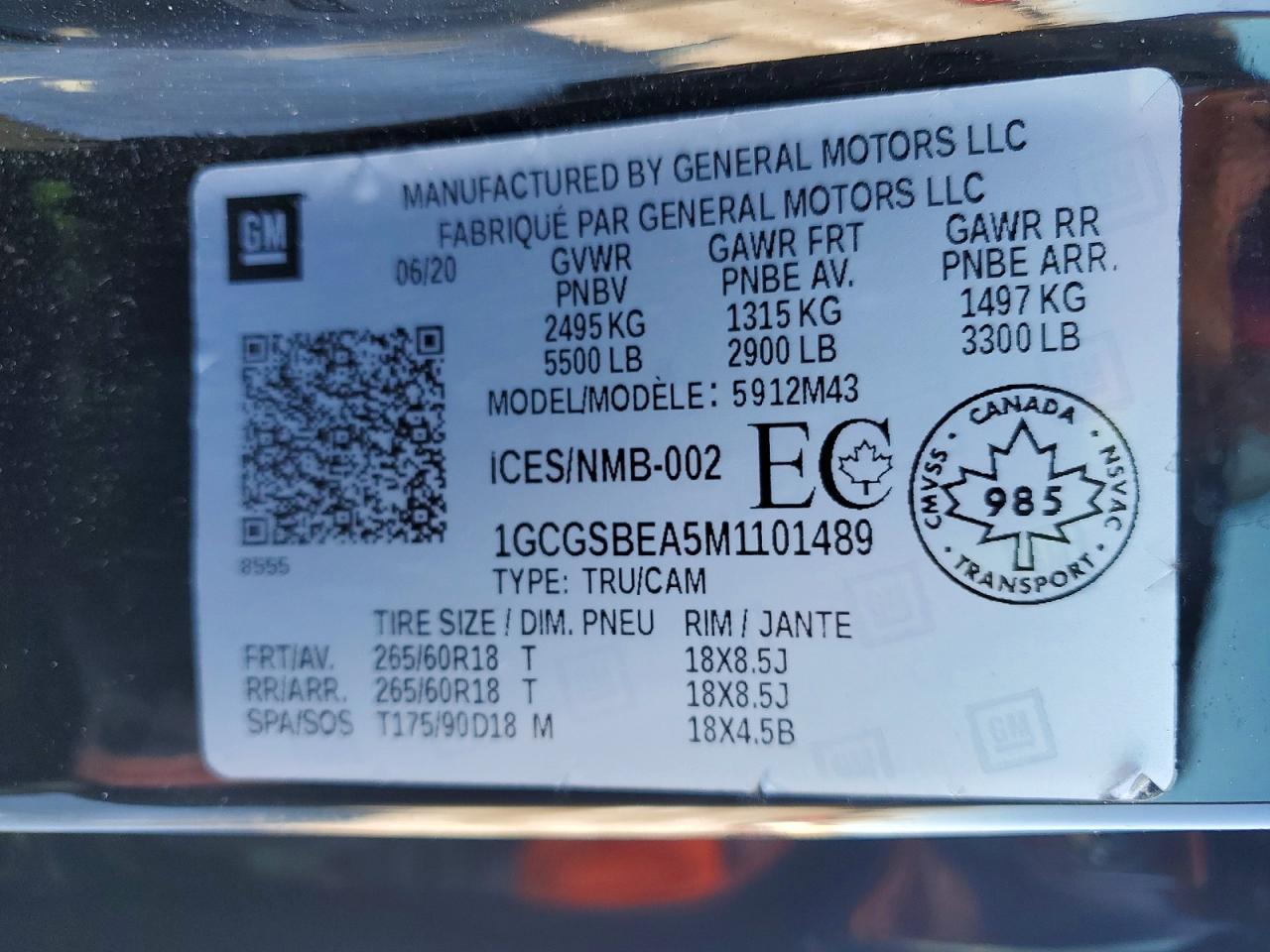 2021 Chev Colorado
