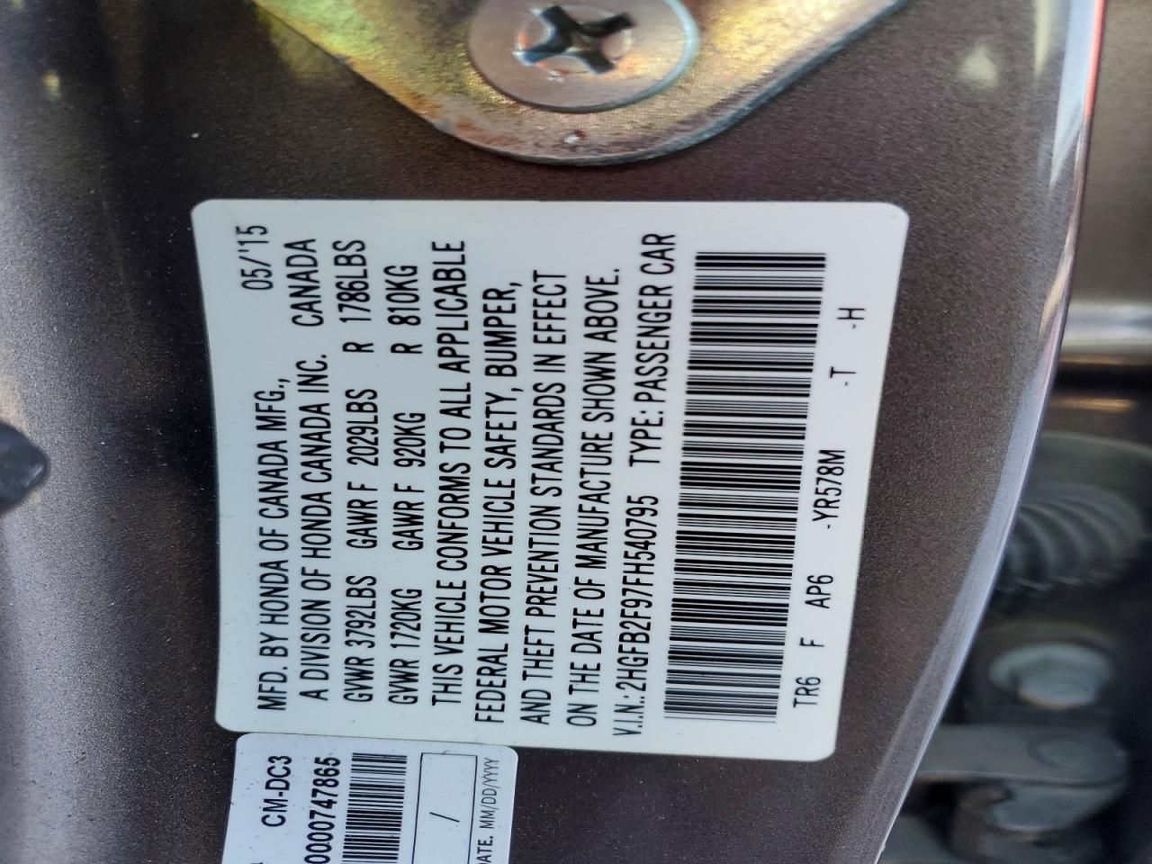 2015 Honda Civic exl