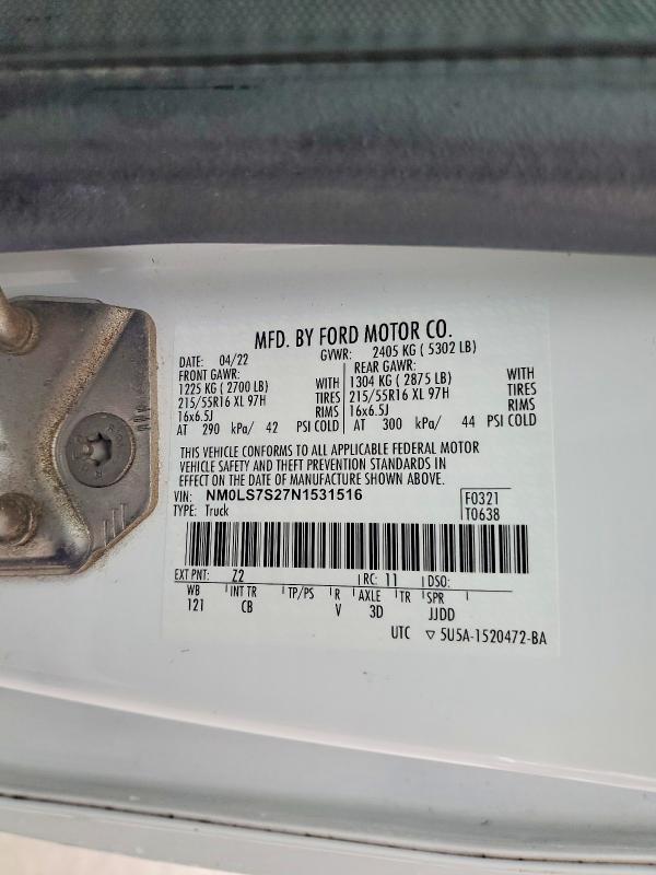 2022 Ford Transit Connect XL