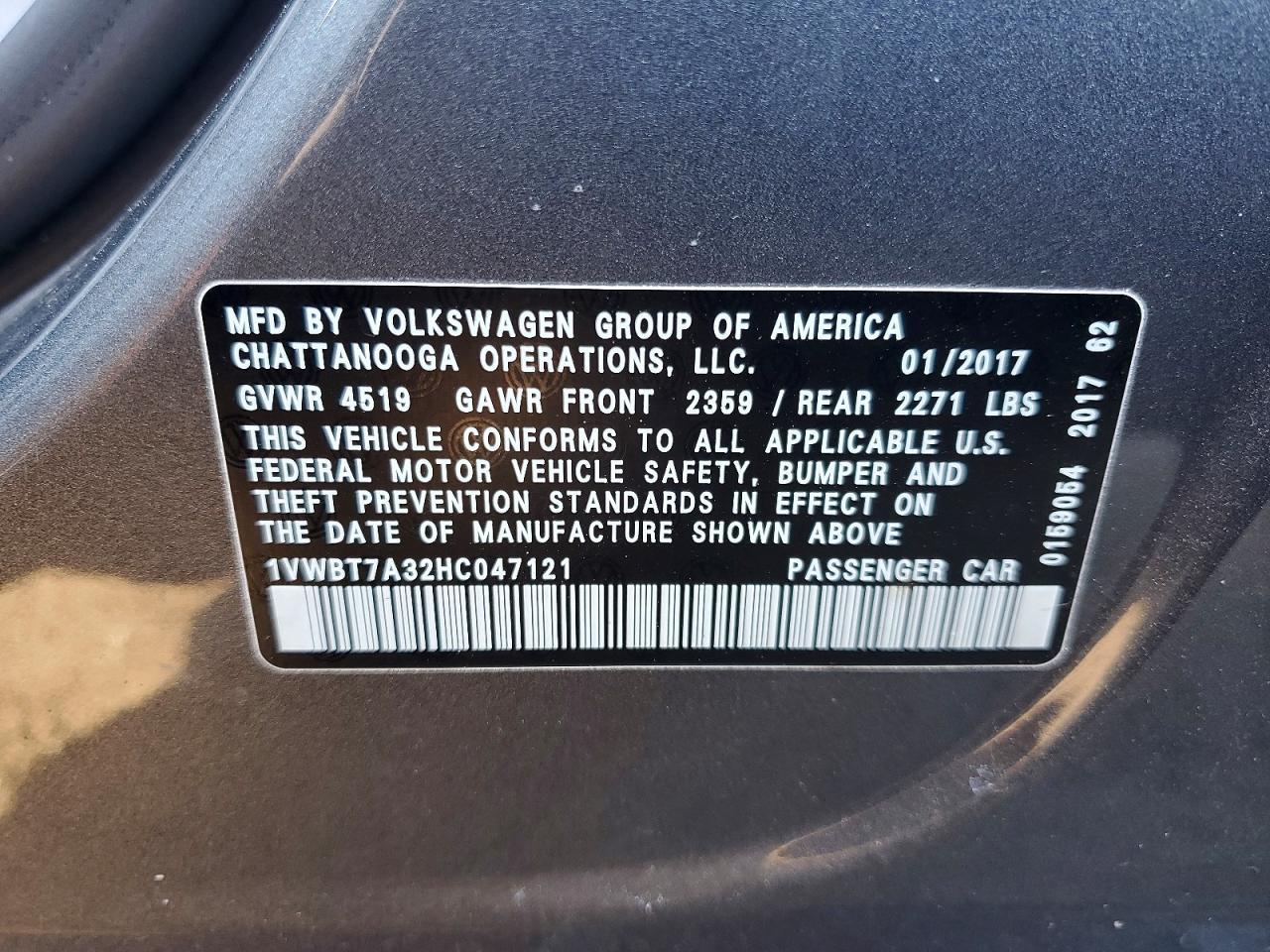 2017 Volkswagen Passat se