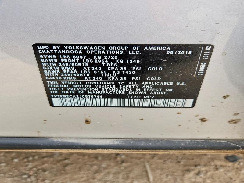 2018 Volkswagen Atlas se