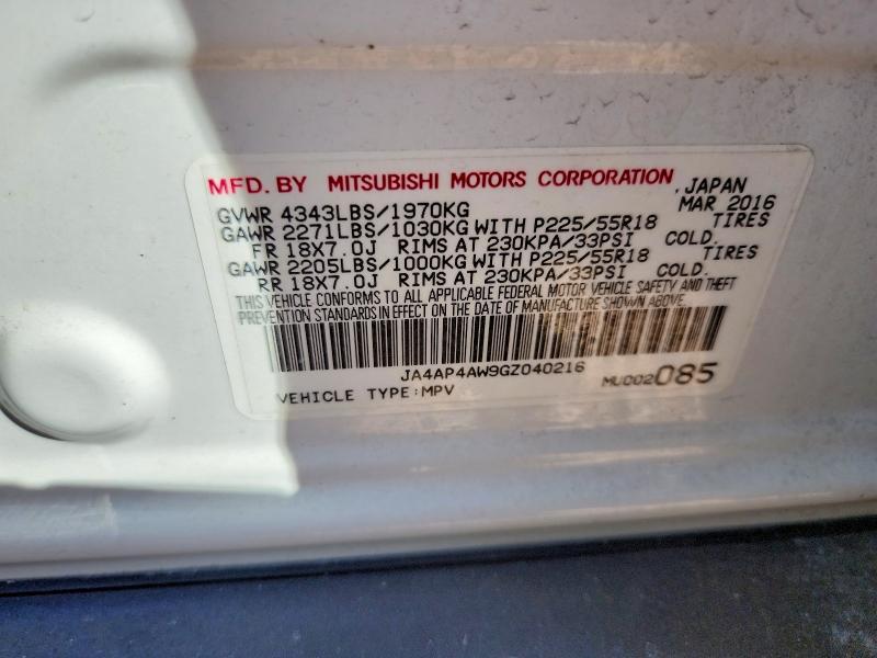 2016 Mitsubishi Outlander Sport sel