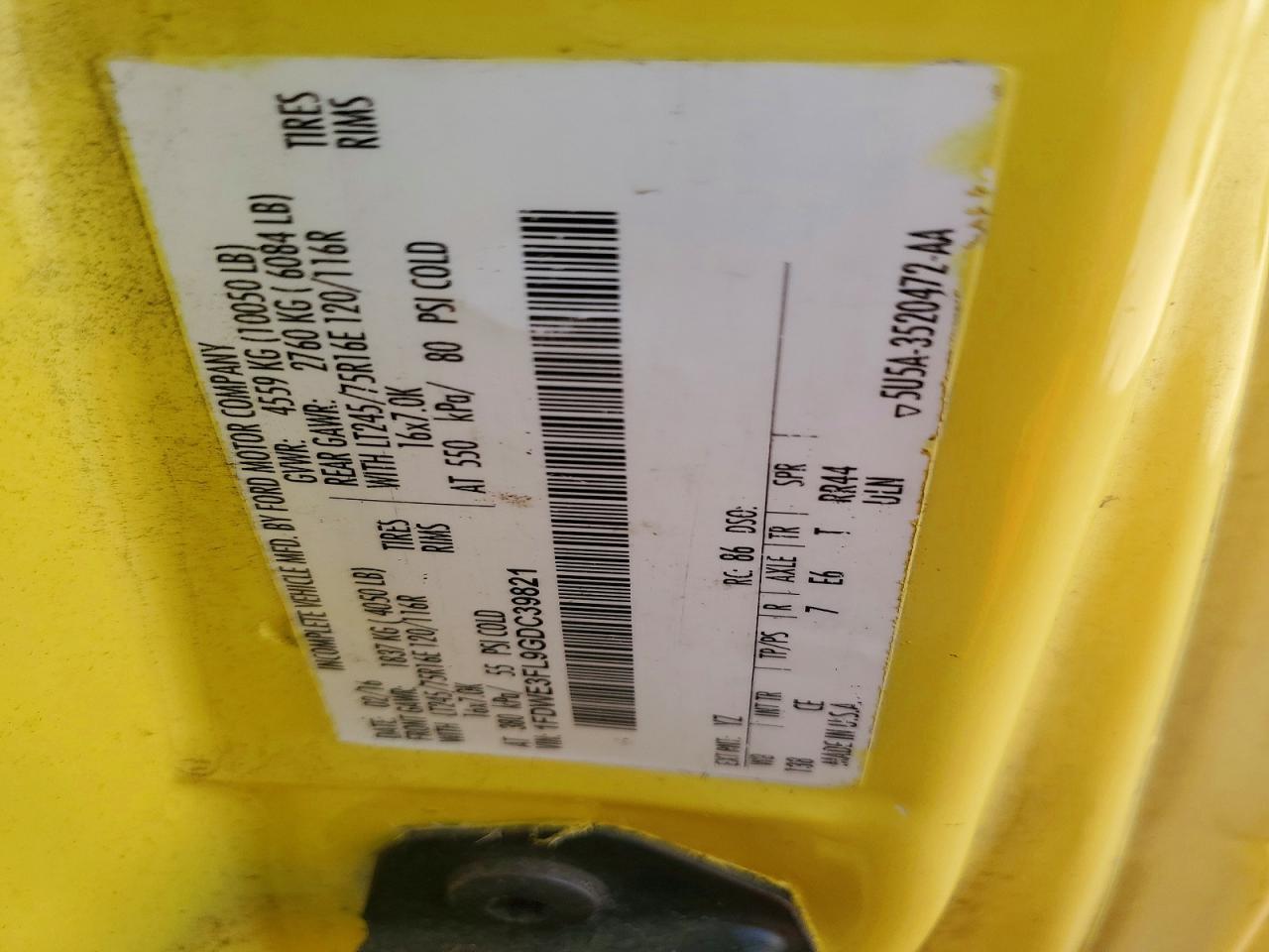 2016 Ford E350 Utility / Service Truck