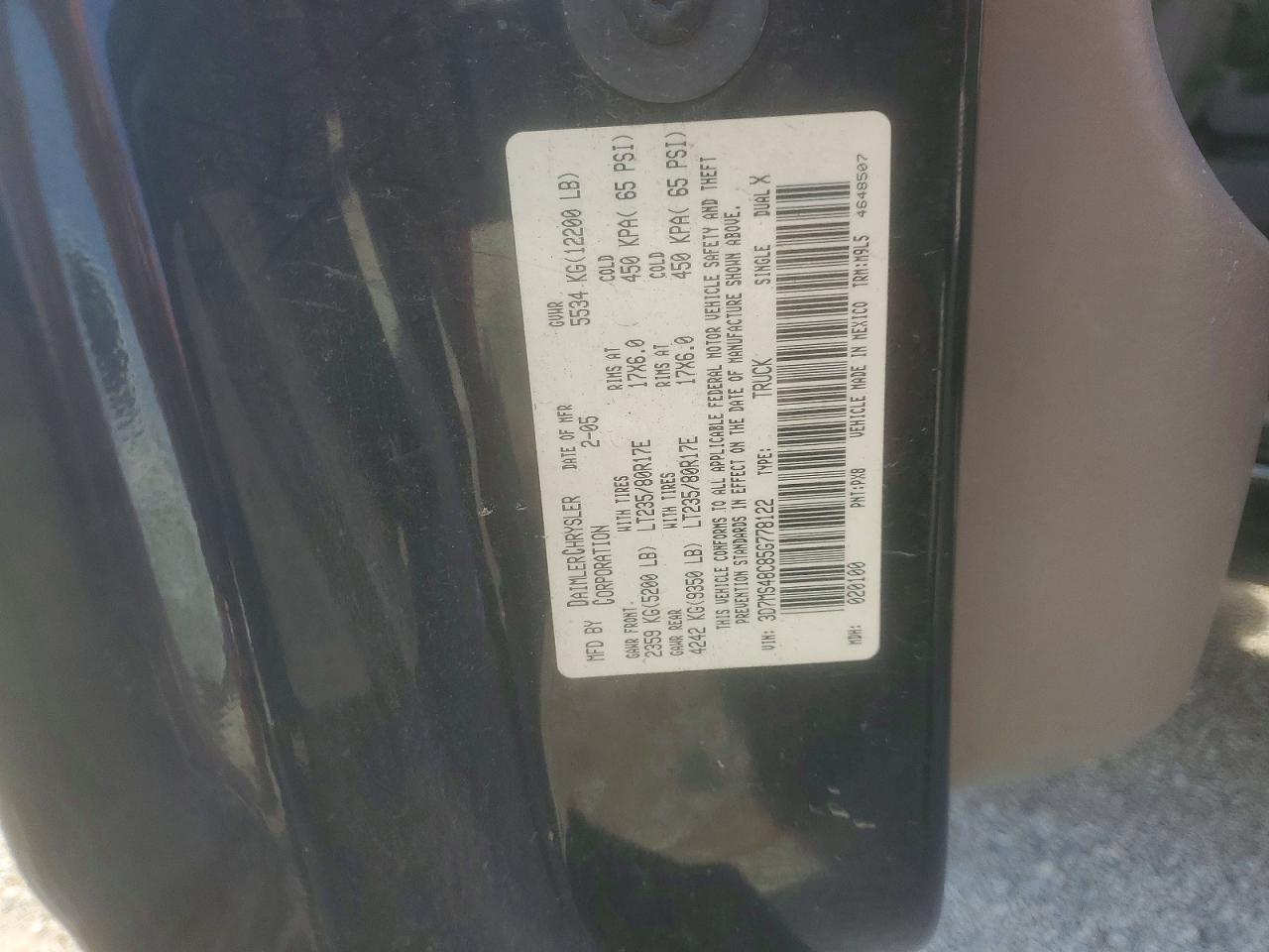 2005 Dodge RAM 3500 ST