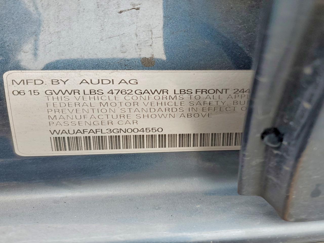 2016 Audi A4 Premium S-line