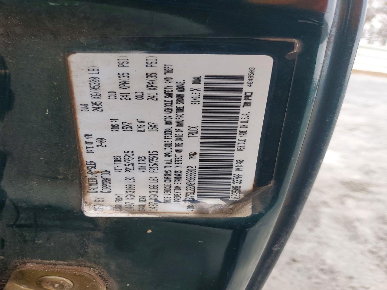 2000 Dodge Dakota