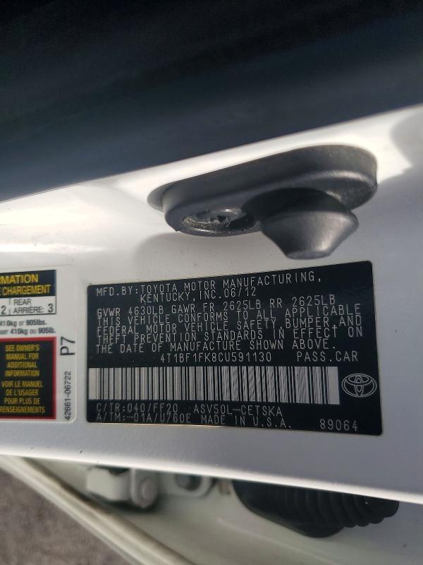 2012 Toyota Camry Base