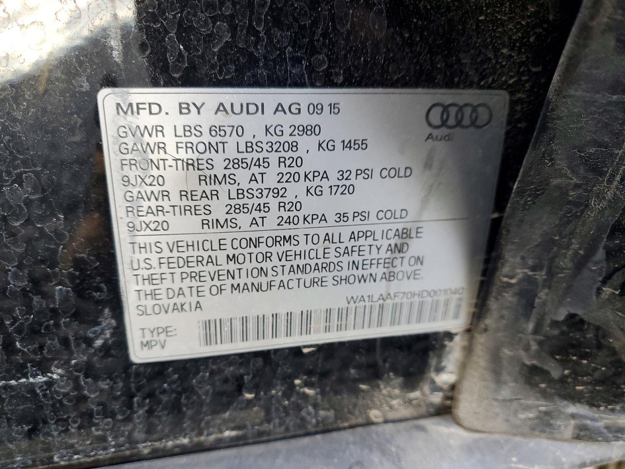 2017 Audi Q7 Premium Plus