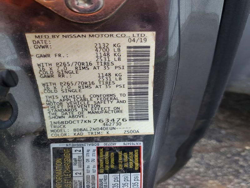 2019 Nissan Frontier s