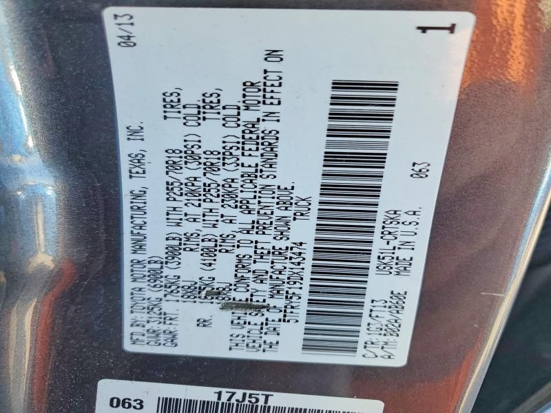 2013 Toyota Tundra Double cab SR5