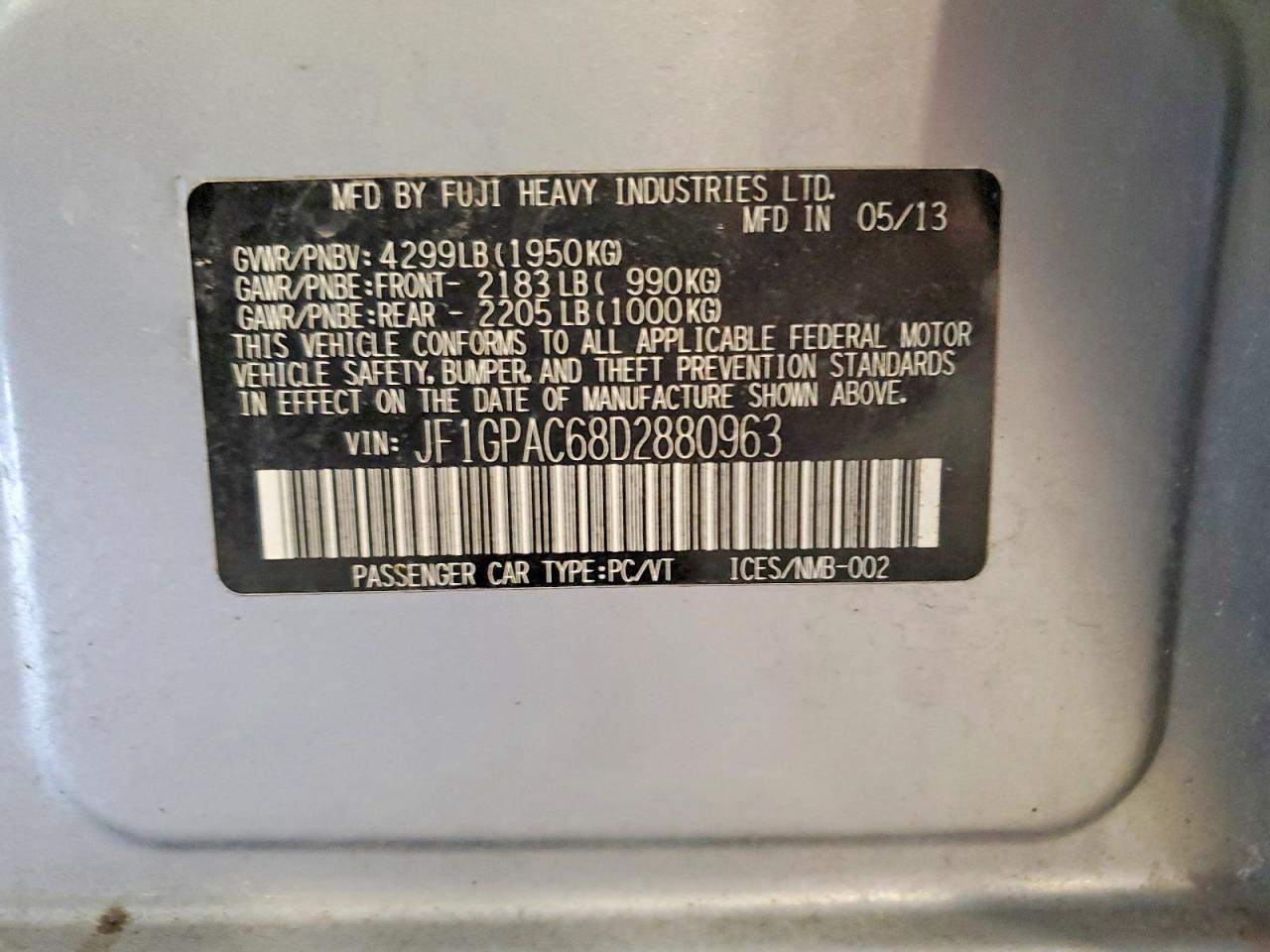 2013 Subaru Impreza Premium