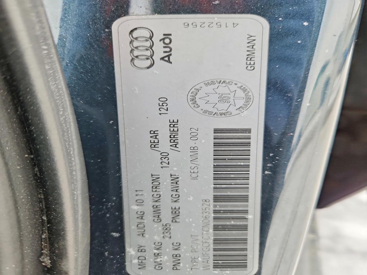 2012 Audi A6 Premium
