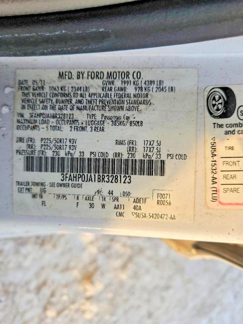 2011 Ford Fusion sel