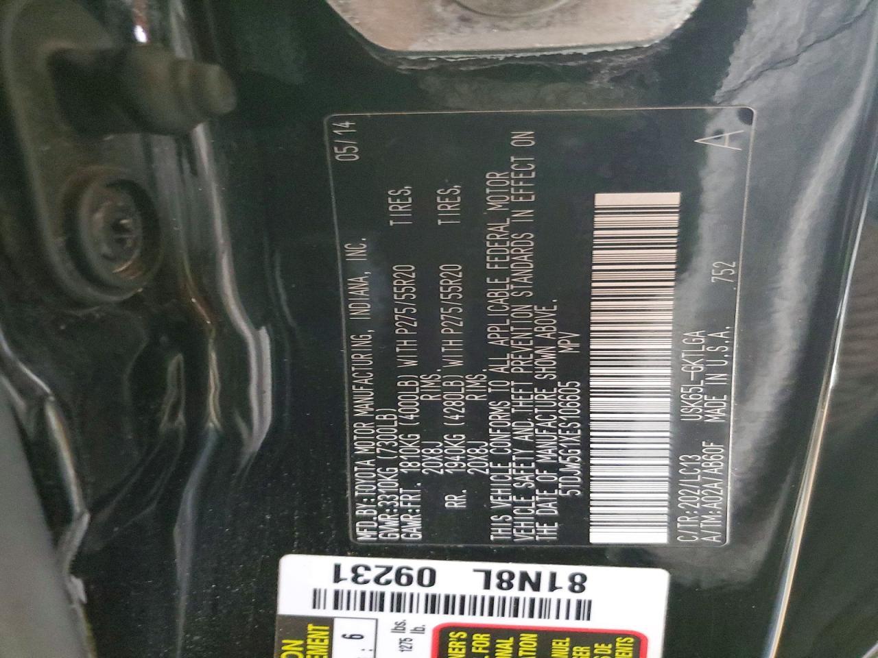 2014 Toyota Sequoia Limited