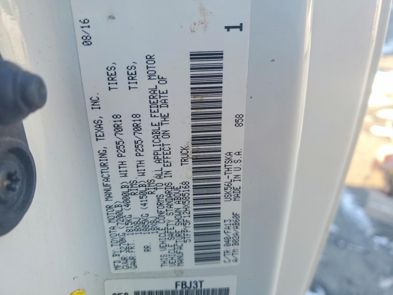 2017 Toyota Tundra SR