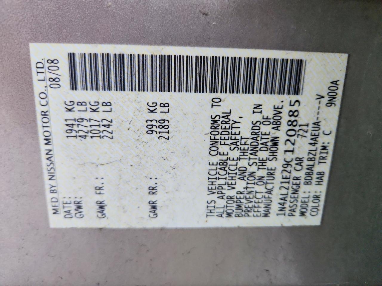 2009 Nissan Altima 2.5