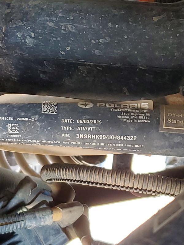 2019 Polaris General Utility Vehicle