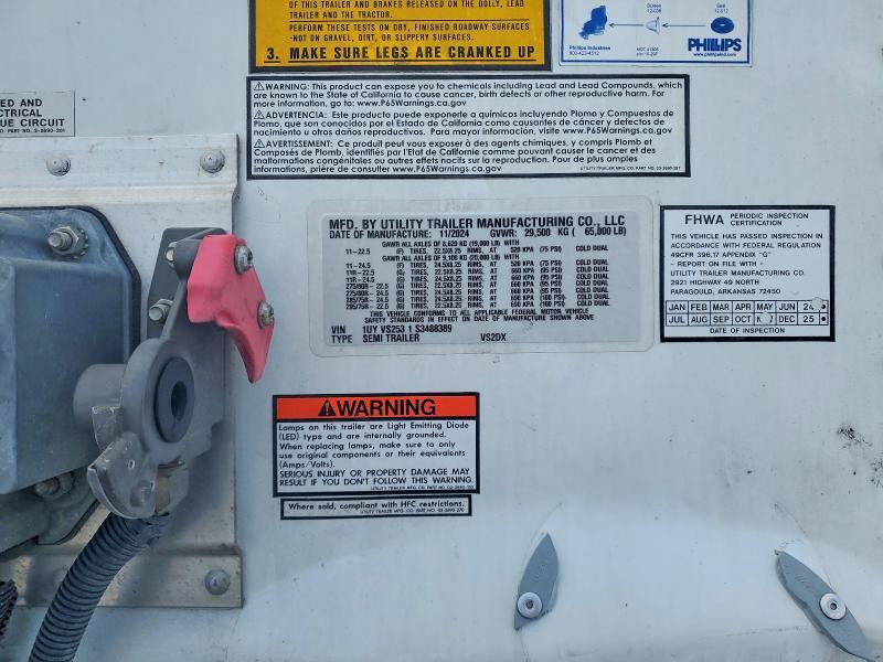 2025 Utility Vs2dx dry van Trailer
