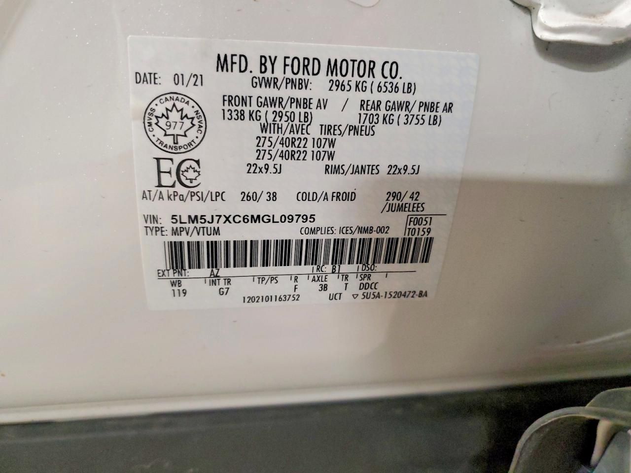 2021 Lincoln Aviator Reserve