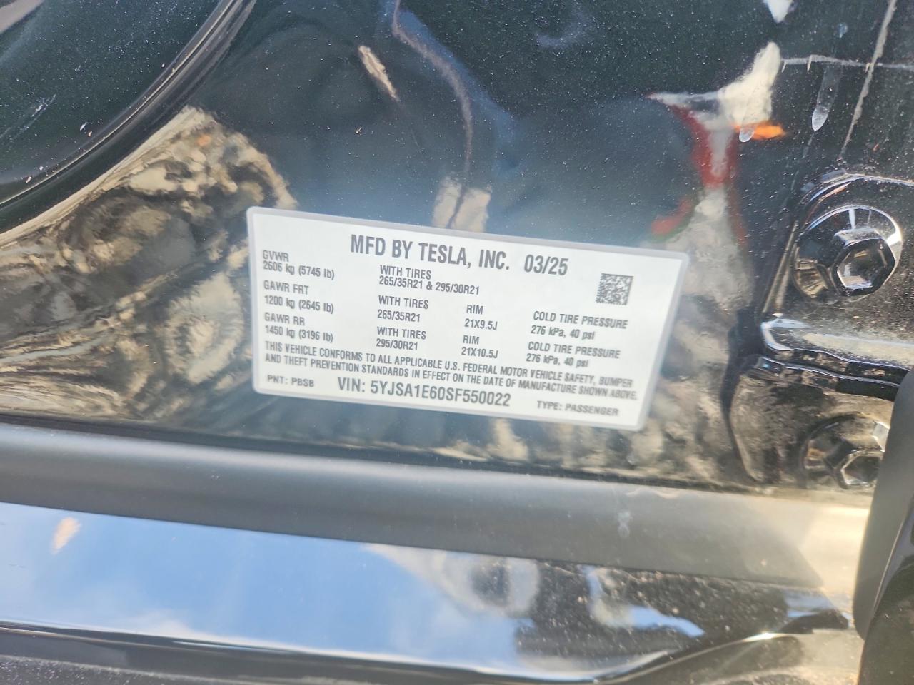 2025 Tesla Model s