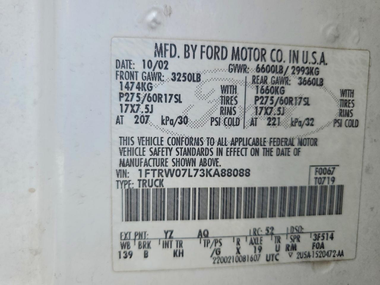 2003 Ford F150 Supercrew