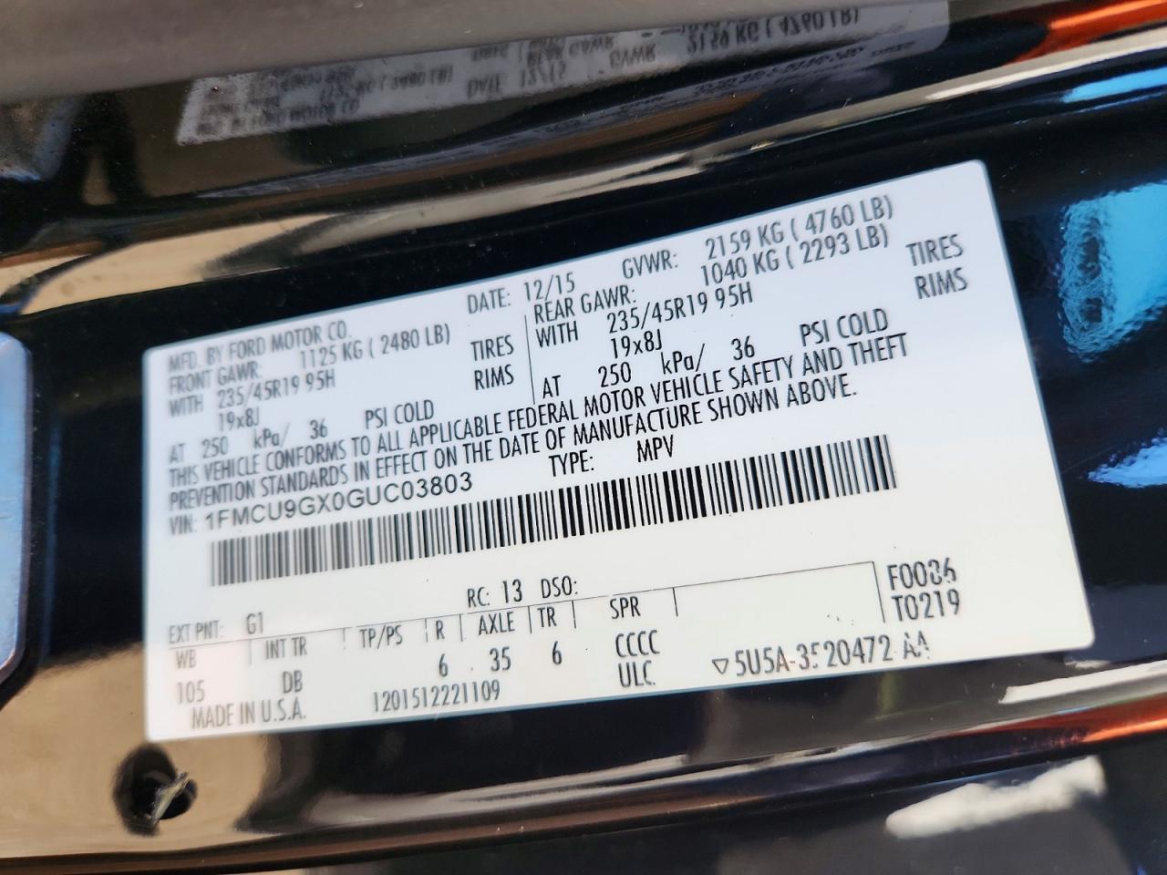 2016 Ford Escape se