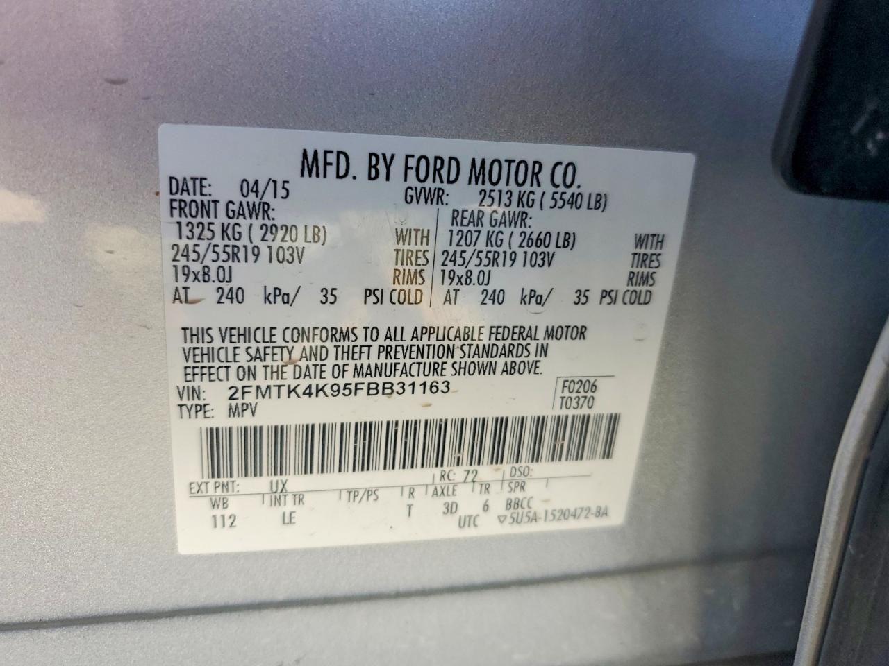 2015 Ford Edge Titanium