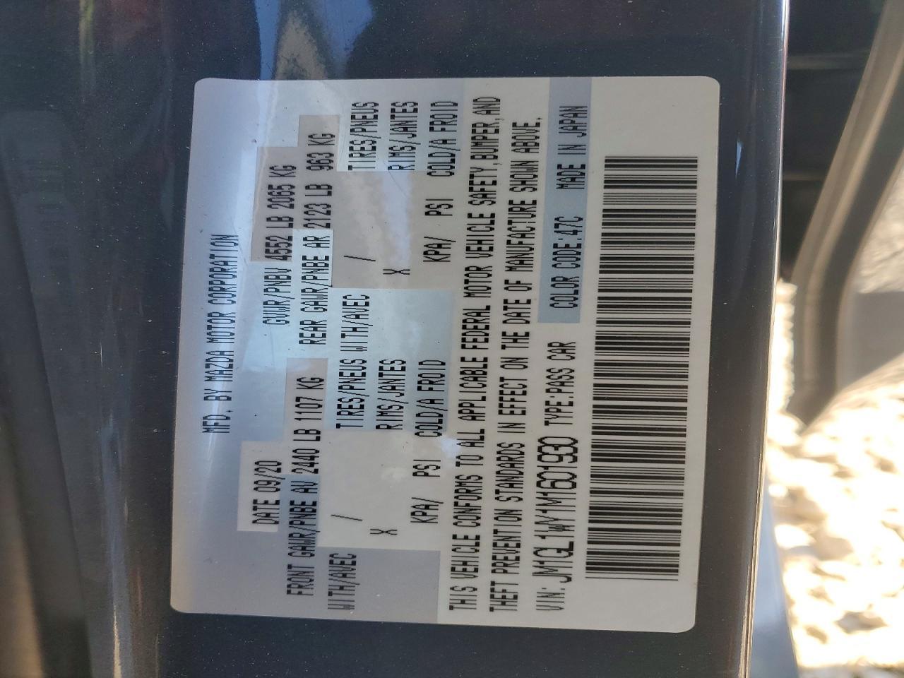 2021 Mazda 6 Grand Touring Reserve