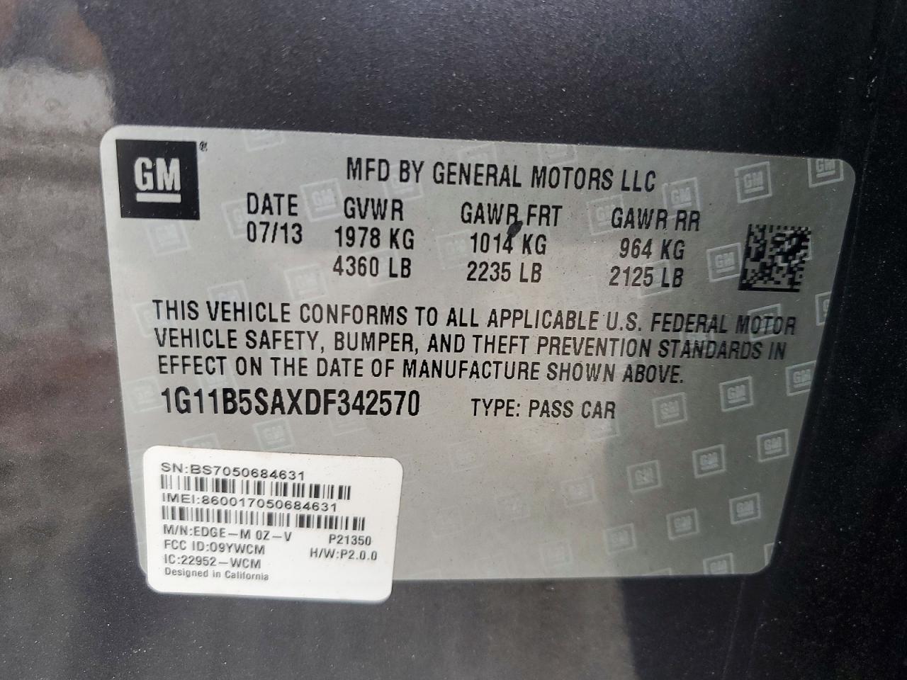 2013 Chevrolet Malibu ls