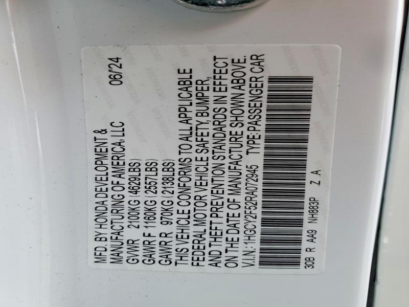 2024 Honda Accord Hybrid Sport