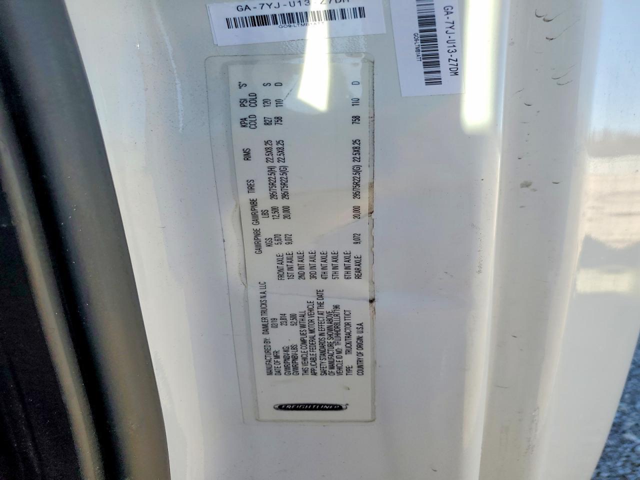 2020 Freigliner 2020 Freightliner Cascadia 1