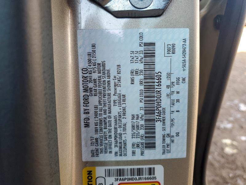 2018 Ford Fusion se