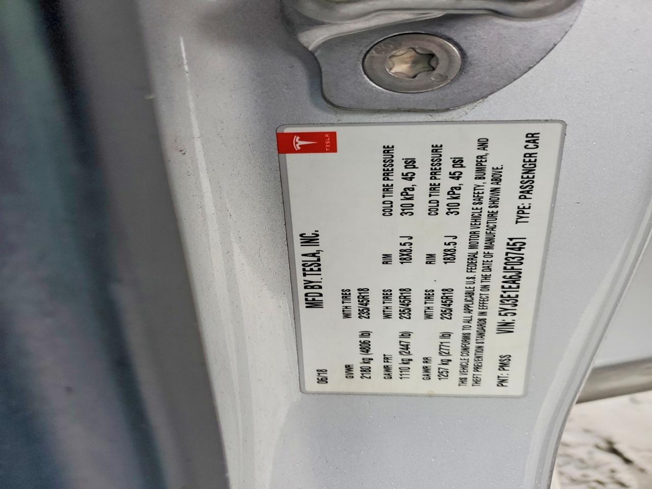 2018 Tesla Model 3