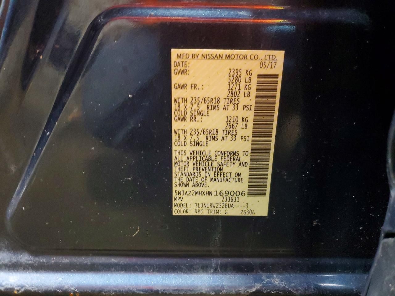 2017 Nissan Murano s