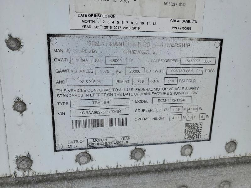 2016 Great Dane Trailer