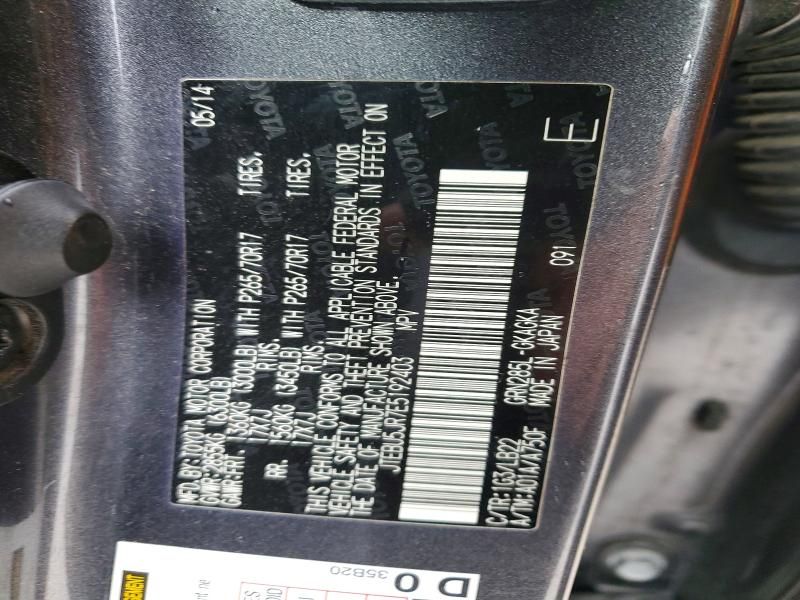 2014 Toyota 4runner SR5