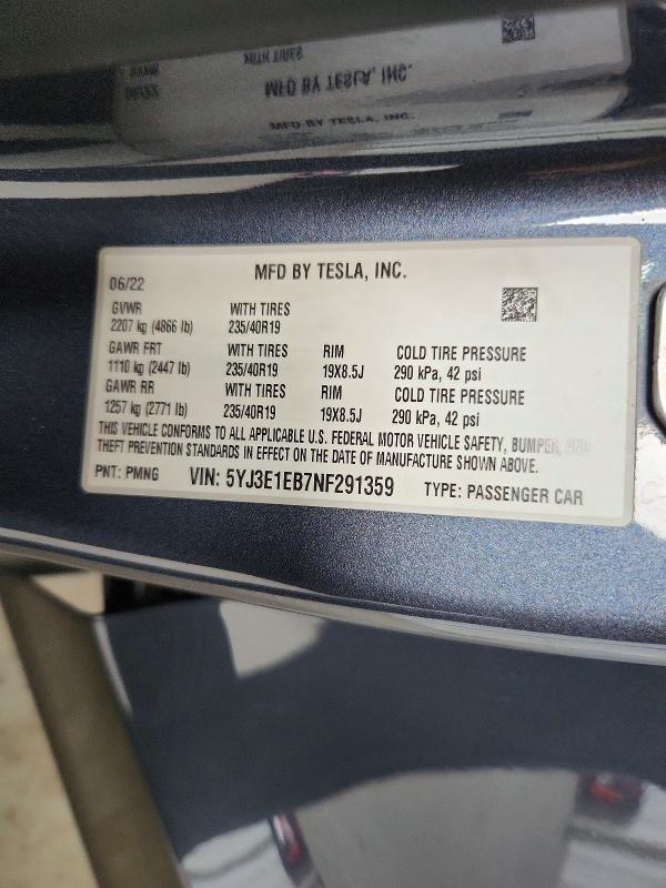 2022 Tesla Model 3