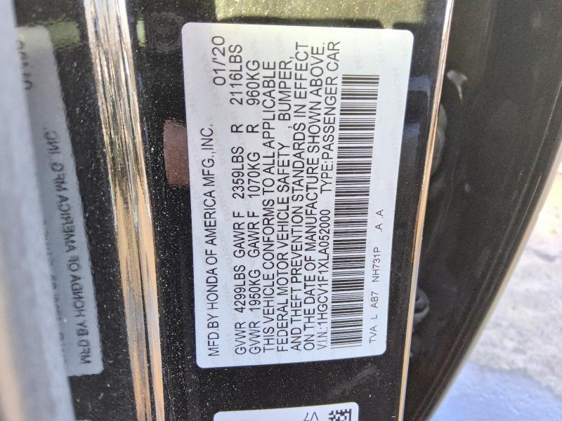 2020 Honda Accord lx
