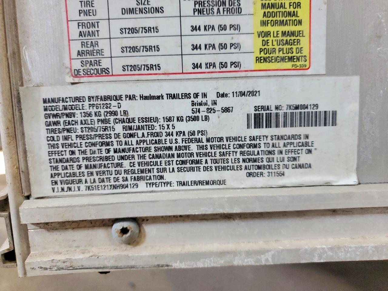 2022 Haulmark Mark Enclosed Cargo Trailer