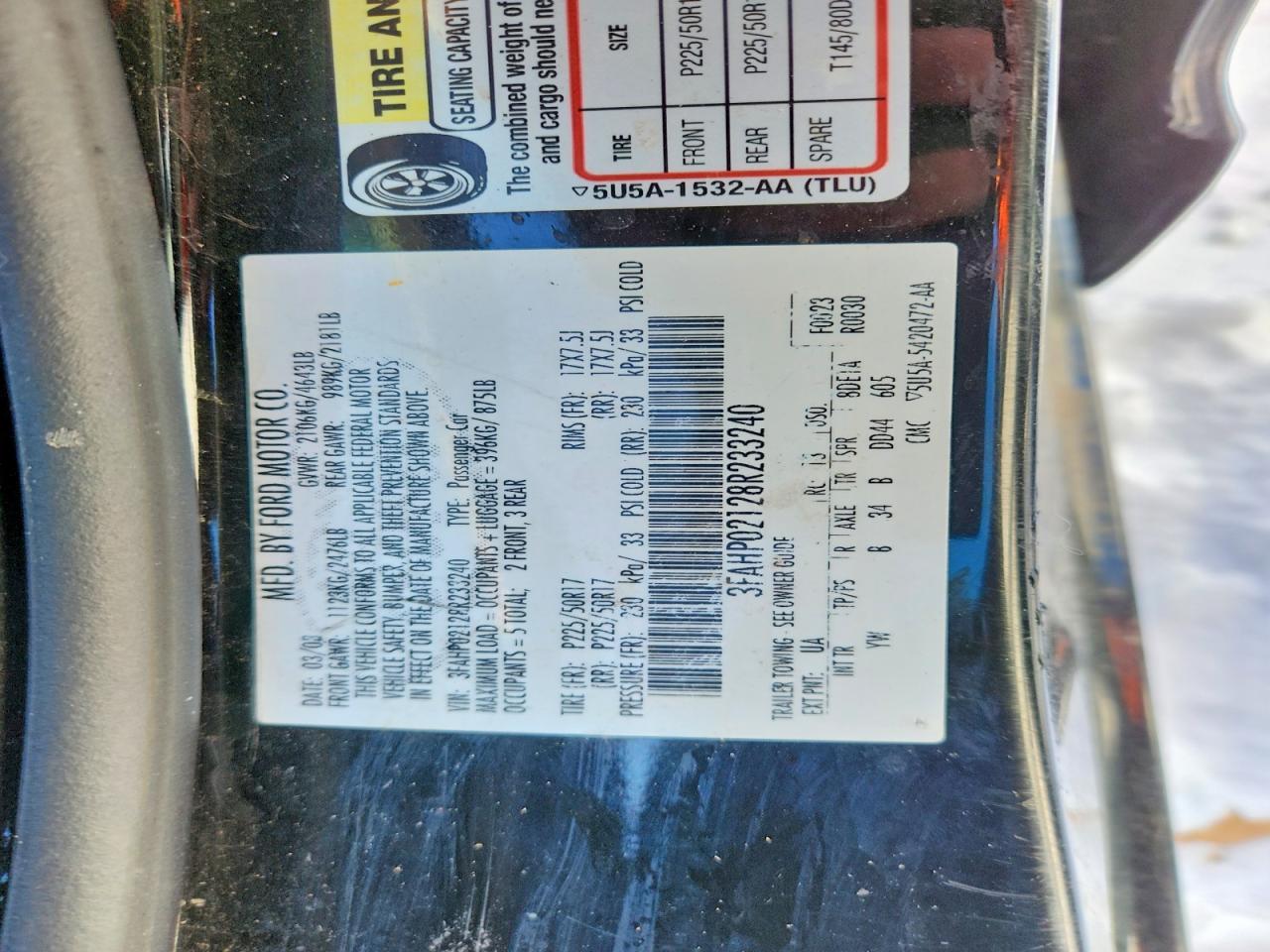 2008 Ford Fusion sel