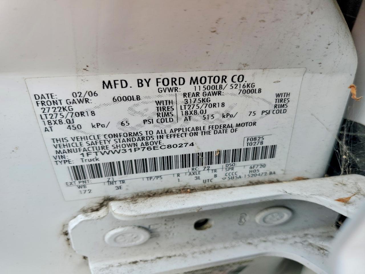 2006 Ford F350 SRW Super Duty