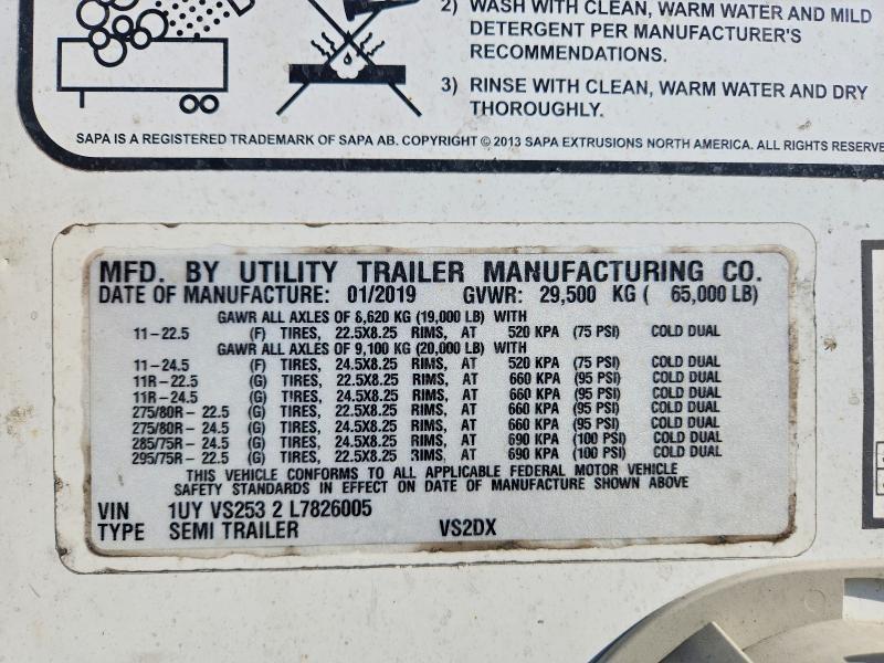 2020 Utility Vs2dx dry van Trailer